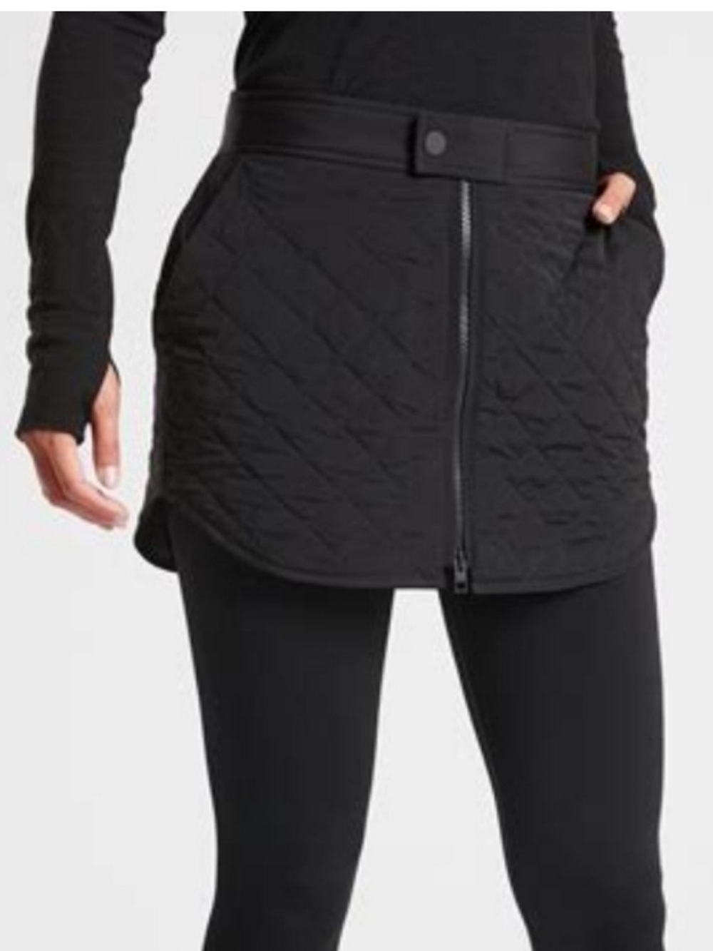 Athleta Toasty Buns Quilted Insulated Skirt